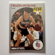 NBA HOOPS 1990 - DRAZEN PETROVIC - BLAZERS - karta kolekcjonerska ROOKIE