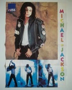 Michael Jackson / koty  (plakat z czasopisma MISS - 55 x 39 cm)