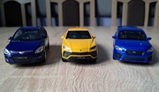 Hundai I30,Lamborghini Urus, Subaru Impreza Welly 1:34 
