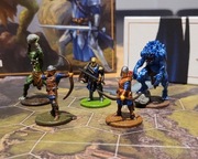 Gra planszowa Drako: Rycerze I Trolle POMALOWANE FIGURKI 