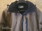 Kurtka z kapturem przeciwdeszczowa trekkingowa bluza SOFTSHELL TRESPASS M/L