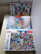 Puzzle z Avengers i Spiderman 2 szt.+ 1 szt. gratis 