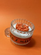 Dekoracyjna świeca sojowa w grubym kryształowym szkle - 200g zapachowa