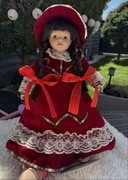 Lalka z porcelany ze śliczną buzią lalka kolekcjonerska vintage