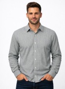 Męska klasyczna koszula we wzorek Roz M top sekret 