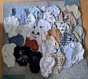 Body z dlugim rękawem niemowlęce rozm 62. 26 sztuk