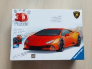 Puzzle 3D Lamborghini Huracán Evo pomarańczowe