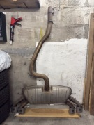 Oryginalny wydech VW Golf 7.5 R tłumik, 4 końcówki, rura środkowa