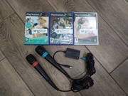 Sony PS2 2 mikrofony+SINGSTAR 80+SINGSTAR ESKA+SINGSTAR R&B po polsku !