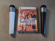 LIPS + DWA MIKROFONY XBOX 360 JAK SINGSTAR 