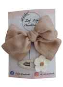 Spinka kokarda i kwiatuszek 