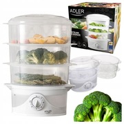 Parowar ADLER AD633 800W 3 pojemniki 9L