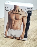Bokserki  męskie Calvin Klein  3-pak czarne bawełna  M *super na prezent
