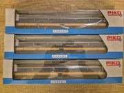 3 wagony Piko 2x 97630 i 1x 97631 z podświetleniem AC, magnetyczne sprzęgi!