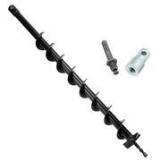 Świder ziemny QWORK średnica 60 mm, świder ziemny do wiertnicy z adapterem