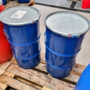 beczka 60l metalowa z deklem i opaską