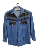 Koszula bawełniana jeansowa cowboy texas rancher unisex M L