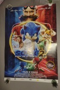 Plakat Kinowy Filmowy Sonic 2 Szybki Jak Błyskawica + 3 ulotki kinowe