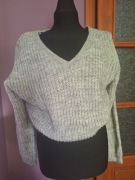 Sweter szary, ciepły 