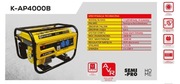 Agregat prądotwórczy Kaltmann K-AP4000B 2800W
