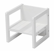 Krzesło Taboret Roba 3031 drewno biały Krzesełko dziecięce 30cm x 30cm