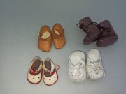 Zestaw stare buciki dla lalek prl vintage buty komplet lalka stara zabawka