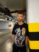 T-shirt czarny 100% bawełna z grafiką 