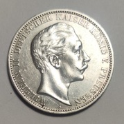 Niemcy, Prusy, Wilhelm II, 3 marki 1910 Nr 87  