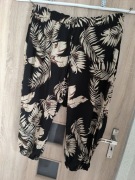 Spodnie Haremki BOHO Tropikalne Liście Plus Size 58/60 /62/64