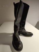 Zara czarne kozaki oficerki damskie 38