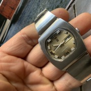 Zegarek Atlantic Silverstreak lata 70’ stal 37mm 