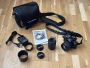 Olympus E-410 DSLR + Zuiko 14-42mm + 40-150mm + torba