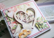 Kartka ślubna 3D w pudełku, na ślub, prezent, balony, pamiątka, życzenia