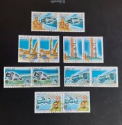 !!! LAOS  KOSMOS PARKI 6szt... KOMPLETNA_SERIA KASOWANE**!!!