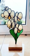 Witraż 3D. Orchidea ze szkła.