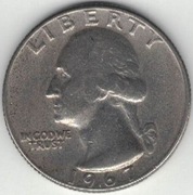 USA quarter dollar 25 centów 1967 nr 1