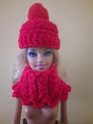 Ubranko dla Barbie czapka + komin