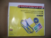 Identyfikator holder na kartę z taśmą  50 szt