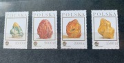 Znaczki Kamienie Bursztyn 4 sztuki 1993r.