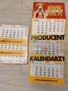 Kalendarz trójdzielny ścienny 2026 zestaw x4