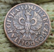 1 GROSZ Z 1930 R . ŁADNY ORYGINAŁ 