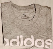 Adidas Essentials Jersey Linear Logo Tee szara