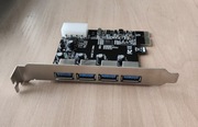 Kontroler Karta Adapter 4x USB 3.0 na PCI-e x1