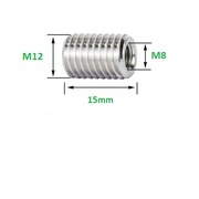 Tulejka gwintowana, redukcja M12 DO M8 X15MM 