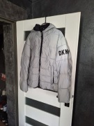 DKNY kurtka zimowa srebrna rozm M