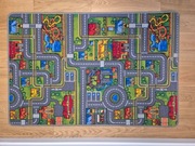 DYWAN dziecięcy ULICZKI miasto ulice DROGA 100x150 cm miękki i TRWAŁY