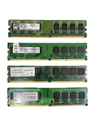 4 kości pamięć RAM DDR2 4GB PC 4x1GB stan nieznany