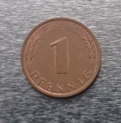 Wyprzedaż Kolekcji  = =  1 fenig 1989r  = Niemcy = " D "