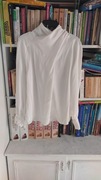 Zara Basic bluzka biała 100% wiskoza L