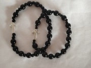 Różaniec na rękę. Koronka. Dziesiątka różańca. Zestaw : damski + męski. 